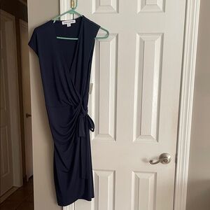 Amazon Essentials Dark Blue Asymmetrical Dress